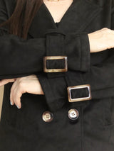 ABRIGO CORTO HEBILLAS CON POLAR