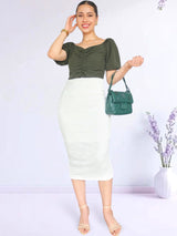 BLUSA CON REGULADOR MANGA CORTA