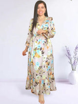 MAXIVESTIDO 2 TIEMPOS ESTAMPADO NUDE