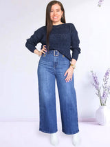 PANTALÓN WIDE LEG JEAN PETIT CORREA KALESSY
