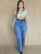 BLUSA LAZO ESTAMPADA