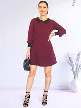 VESTIDO CORTO CON CUELLO