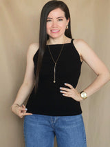 POLO RIB CUELLO RECTO ALTO