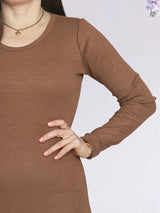 MAXIVESTIDO RIB BOTONES COSTADO