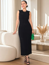 MAXIVESTIDO TEJIDO ONDAS