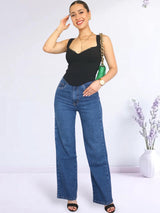 CONJUNTO CORSET CON COPAS NEGRO