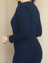 MAXIVESTIDO RIB ESCOTE CORAZÓN