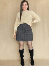FALDA SHORT TWEED