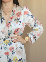 MAXIVESTIDO 3 TIEMPOS ESTAMPADO CREMOSO