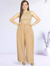PANTALÓN PALAZO SASTRE RAYAS