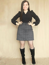 FALDA SHORT TWEED