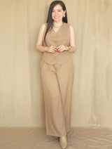 PANTALÓN PALAZO SASTRE LIGERO