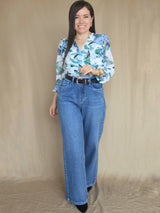 BLUSA LAZO ESTAMPADA