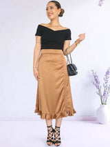 FALDA CON REGULADOR COLOR ENTERO