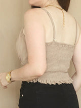 TOP TIRAS BUSTO RECOGIDO EN V