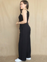 PANTALÓN PALAZO SASTRE RAYAS