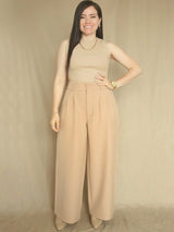 PANTALÓN PALAZO SASTRE RAYAS