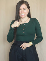 POLO RIB BOTONES EN BUSTO