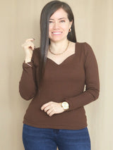 POLO RIB ESCOTE CORAZÓN