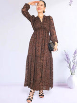 MAXIVESTIDO FULL BOBOS CHOCOLATE