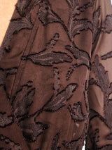 VESTIDO CORTO 2 CAPAS CHOCOLATE