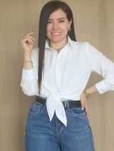 CAMISA LAZO COLOR ENTERO