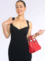 CONJUNTO CORSET CON COPAS NEGRO