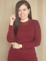 MAXIVESTIDO RIB ABERTURA DELANTERA