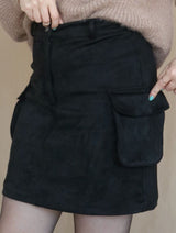 FALDA SHORT CARGO NEGRO