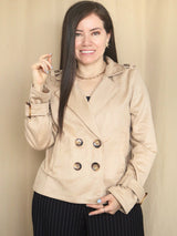 ABRIGO CORTO HEBILLAS CON POLAR