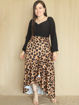 MAXIFALDA VUELOS GRANDES ESTAMPADA