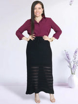 MAXIFALDA TEJIDA COCOS