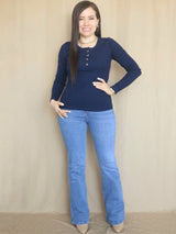 POLO RIB BOTONES EN BUSTO