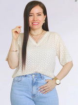 POLO TEJIDO CUELLO V