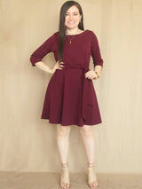 VESTIDO CORTO CON LAZO