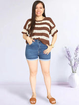 POLO TEJIDO CON FRANJAS