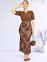 CONJUNTO MESH SIRENA CHOCOLATE