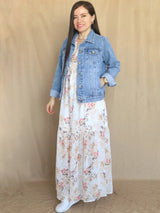 CASACA DENIM CELESTE