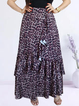 MAXIFALDA VUELOS PEQUEÑOS ESTAMPADO ANIMAL PRINT