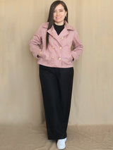 ABRIGO CORTO BOTONES CON POLAR