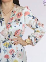 MAXIVESTIDO 3 TIEMPOS ESTAMPADO CREMOSO