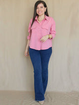 PANTALÓN FLARE JEAN AZUL