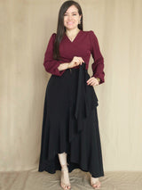 MAXIFALDA VUELOS GRANDES COLOR ENTERO