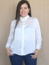 CAMISA BÁSICA GASA COLOR ENTERO