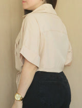 CAMISA OVERSIZE CON LAZOS