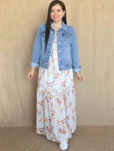 CASACA DENIM CELESTE