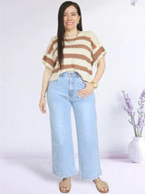 PANTALÓN SEMI PALAZO JEAN PETIT