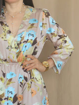 MAXIVESTIDO 2 TIEMPOS ESTAMPADO NUDE