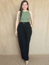 POLO RIB CUELLO RECTO ALTO