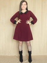 VESTIDO CORTO CON CUELLO